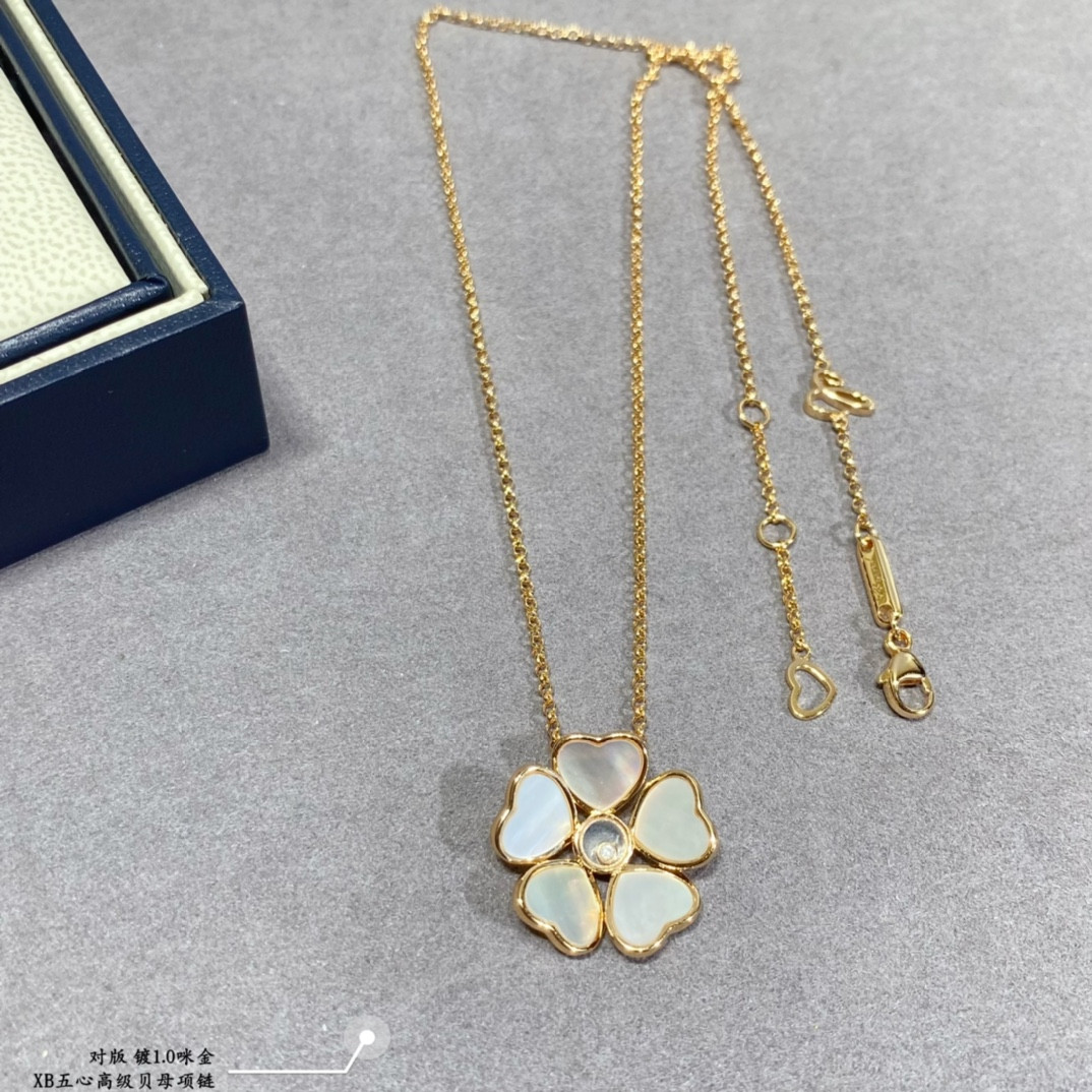 Chopard Five Hearts Mother-of-Pearl Necklace