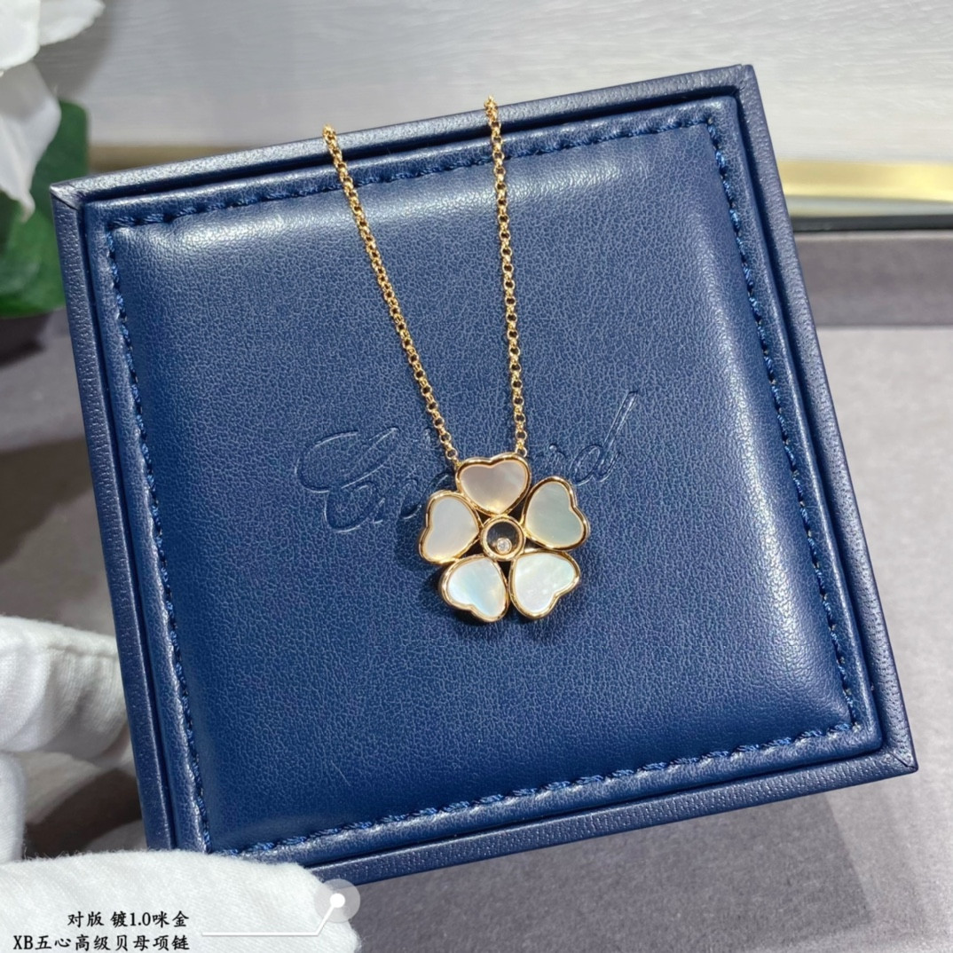 Chopard Five Hearts Mother-of-Pearl Necklace