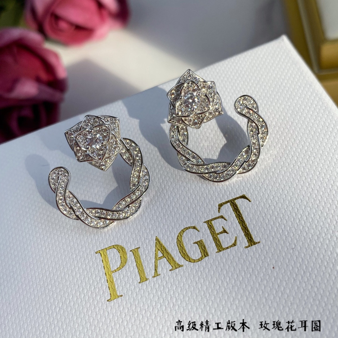 Piaget rose hoop Earrings