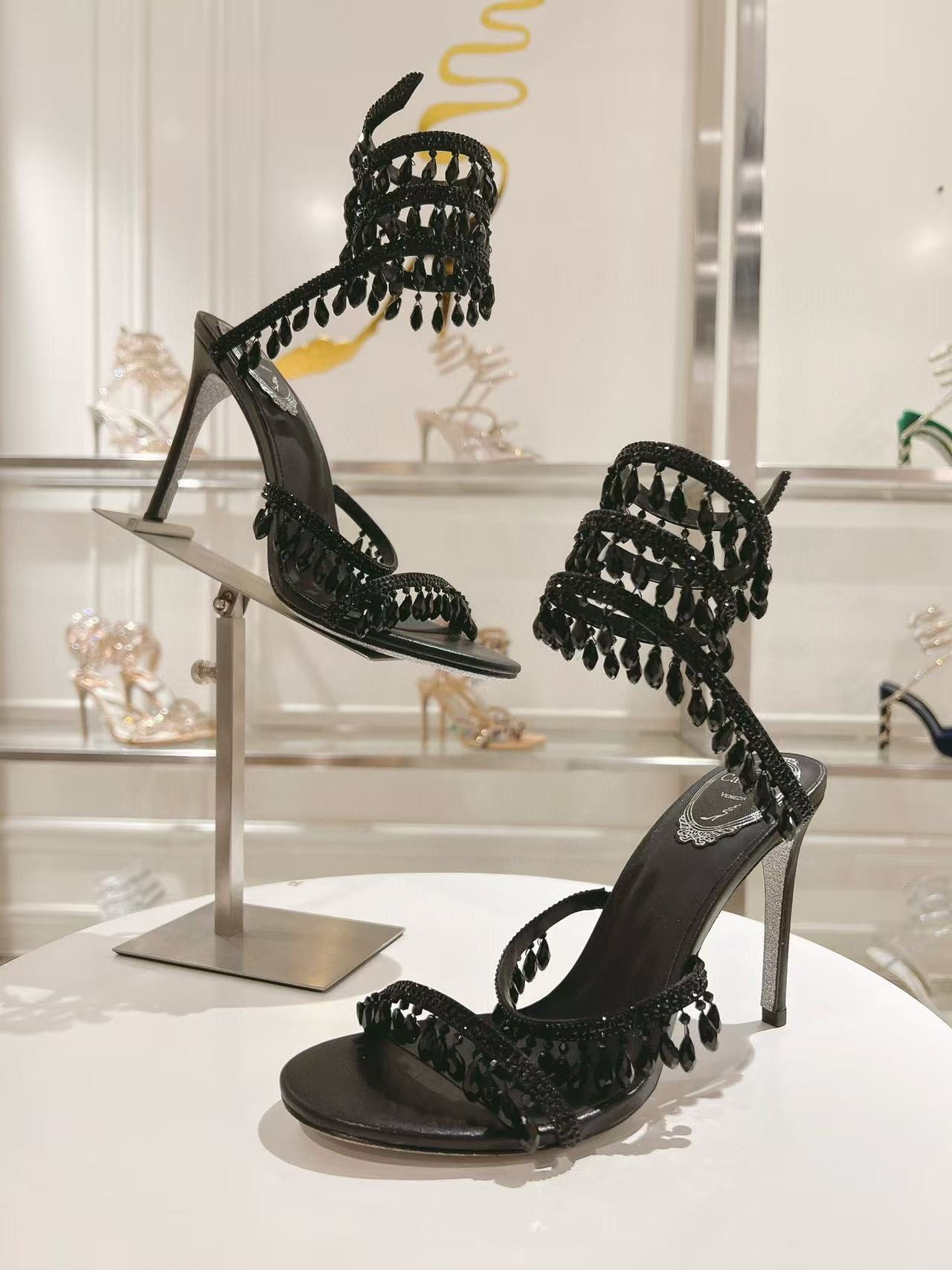 UA RENÉ CAOVILLA CHANDELIER SANDAL 95mm