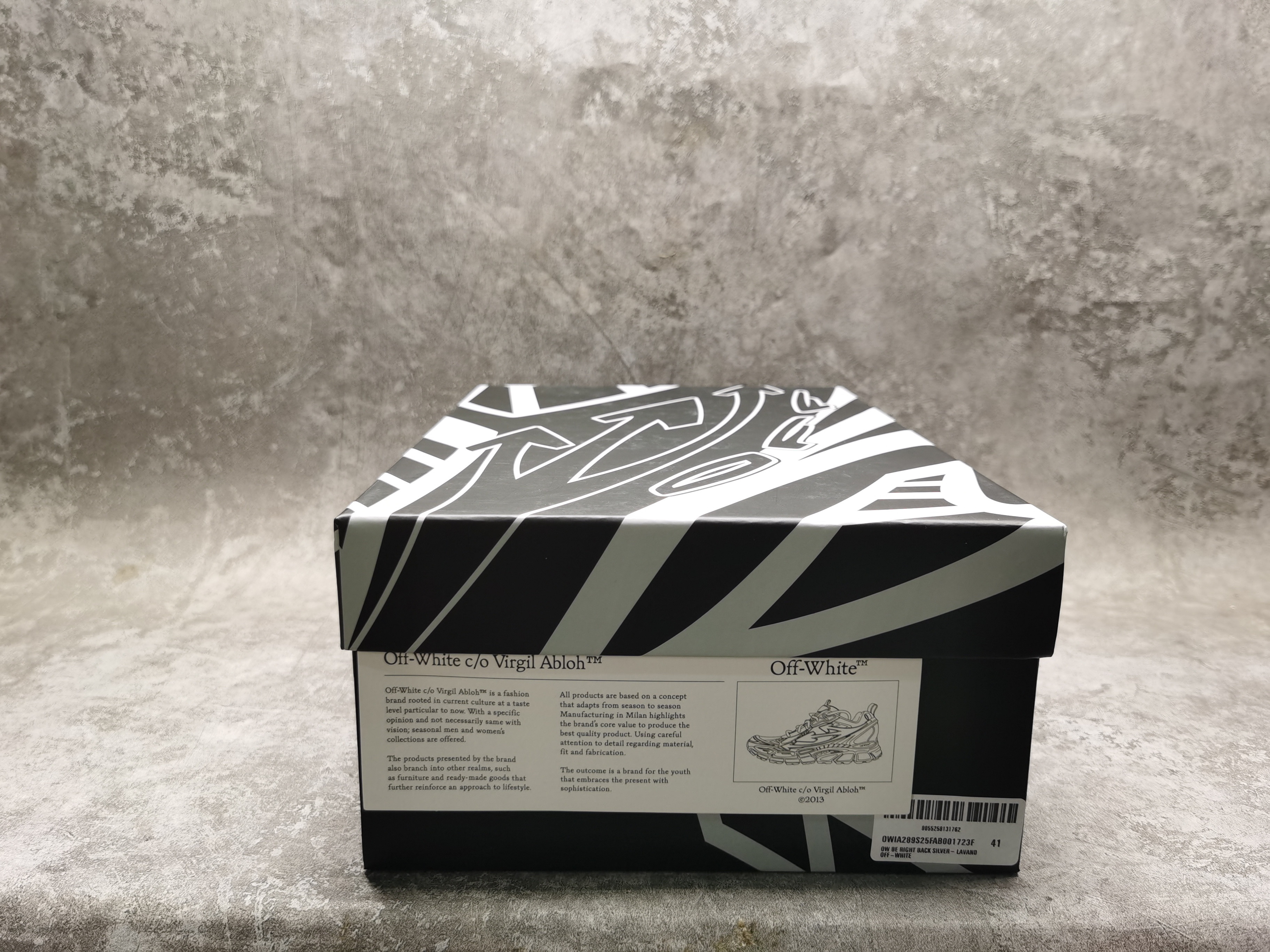 UA Off-White "BE RIGHT BACK"