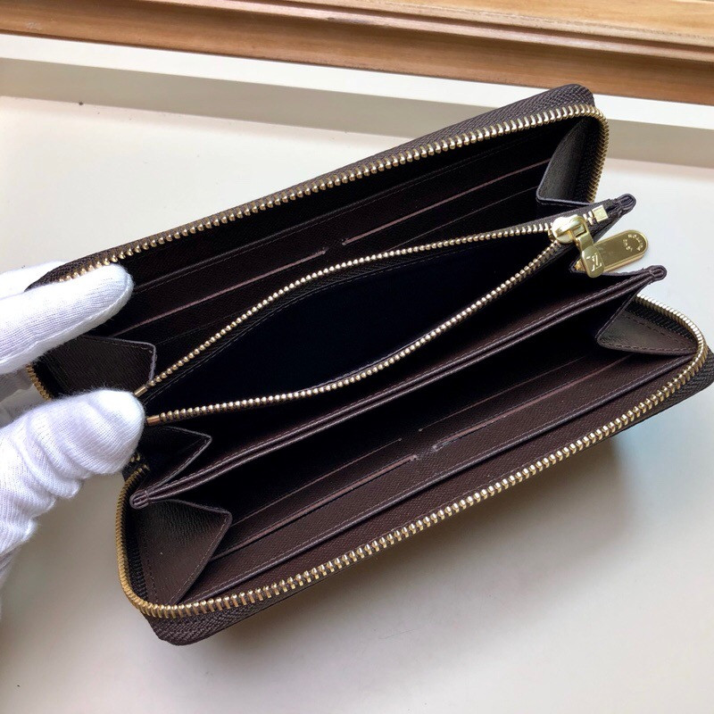LV ZIPPY WALLET Damier Ebene N41661