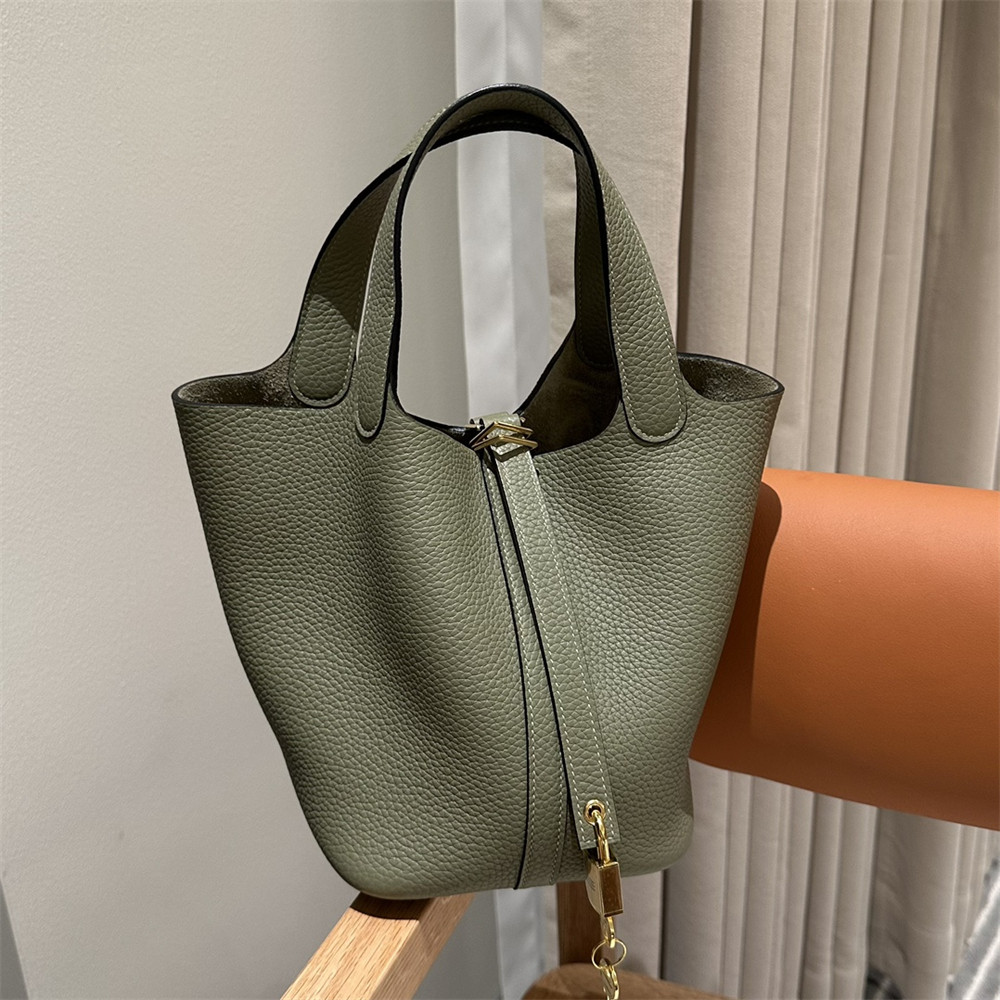 Hermès Picotin 18cm sage greensage green without original box