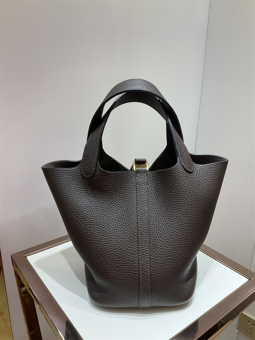 Hermès Picotin 18cm Ebony -dark black to deep brown color without original box