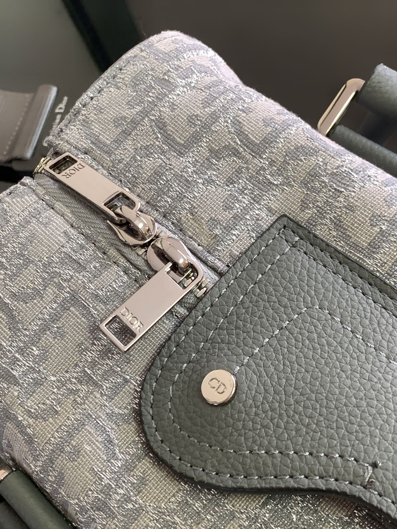 D*or lingot bag gray 26 x 16 x 14.5 cm