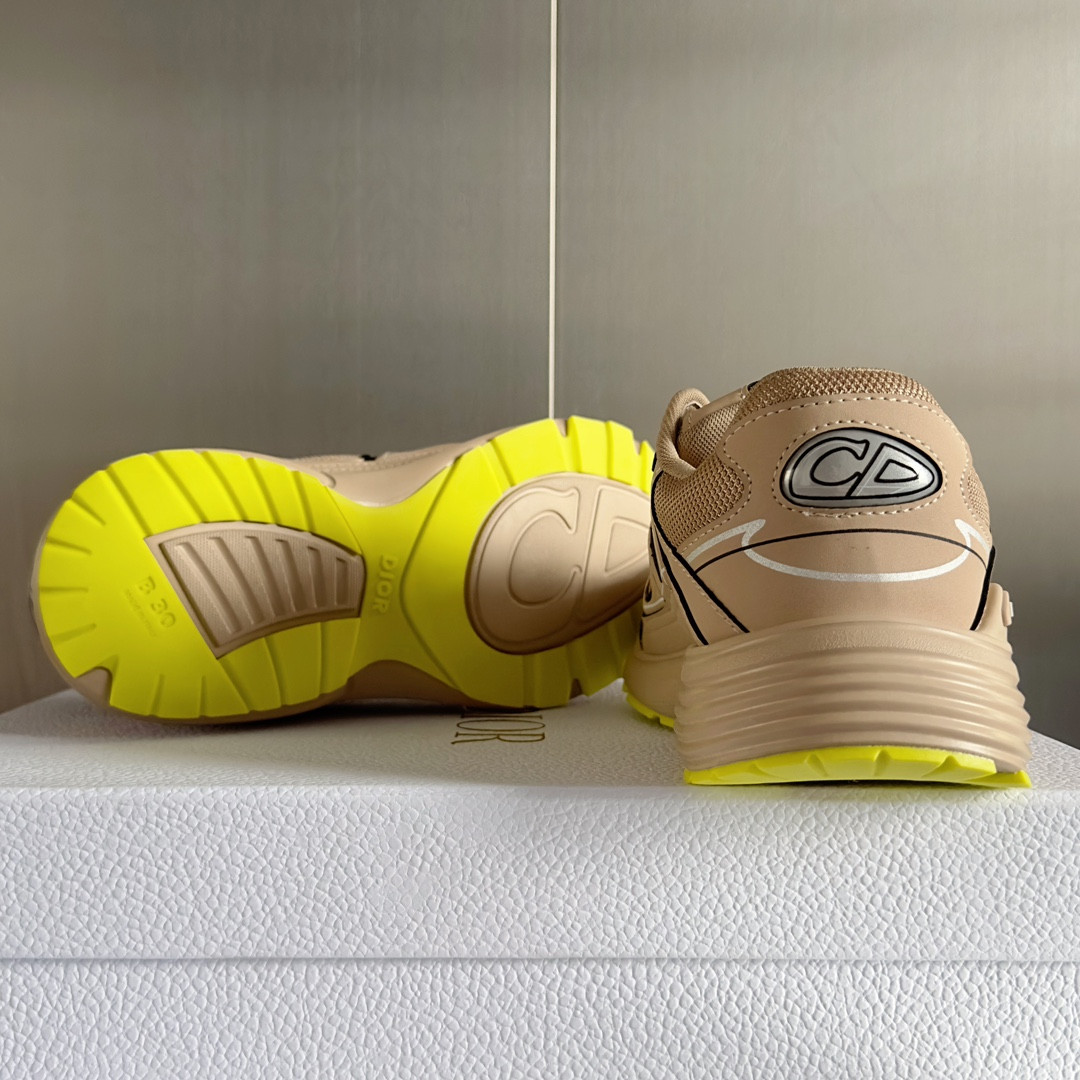 ua D*or b30 sneaker beige mesh and technical fabric