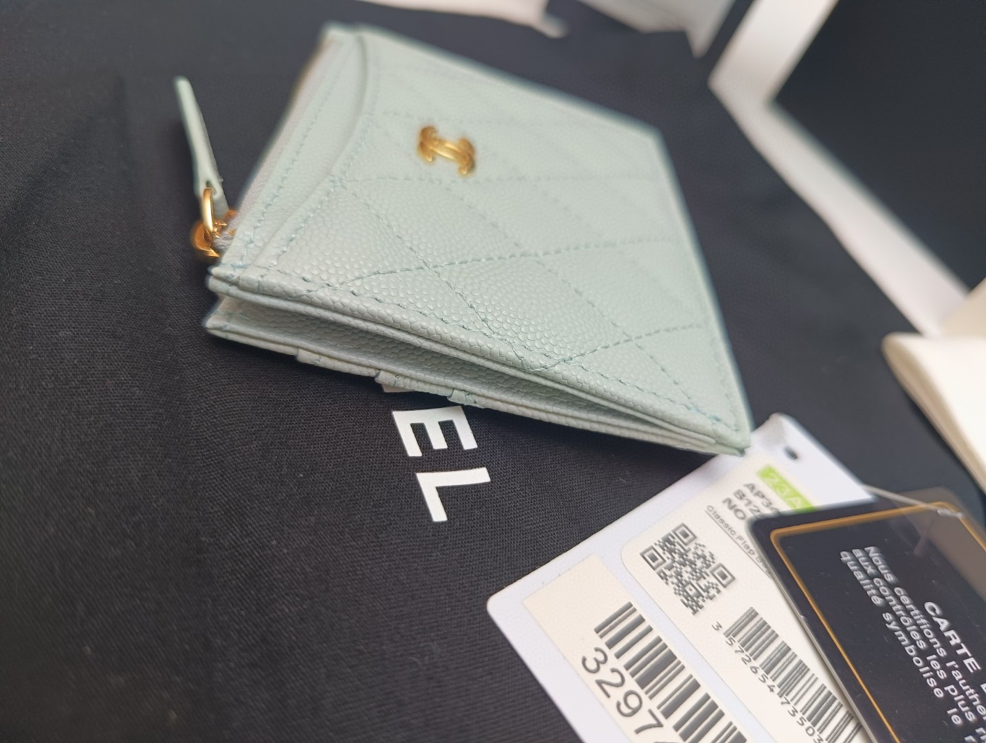 Ch*el card holder 9x11.5cm