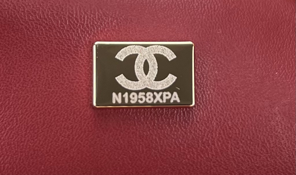 Ch*el classic 11.12 handbag tweed & gold-tone metal   6 × 9.9 × 2.5 in