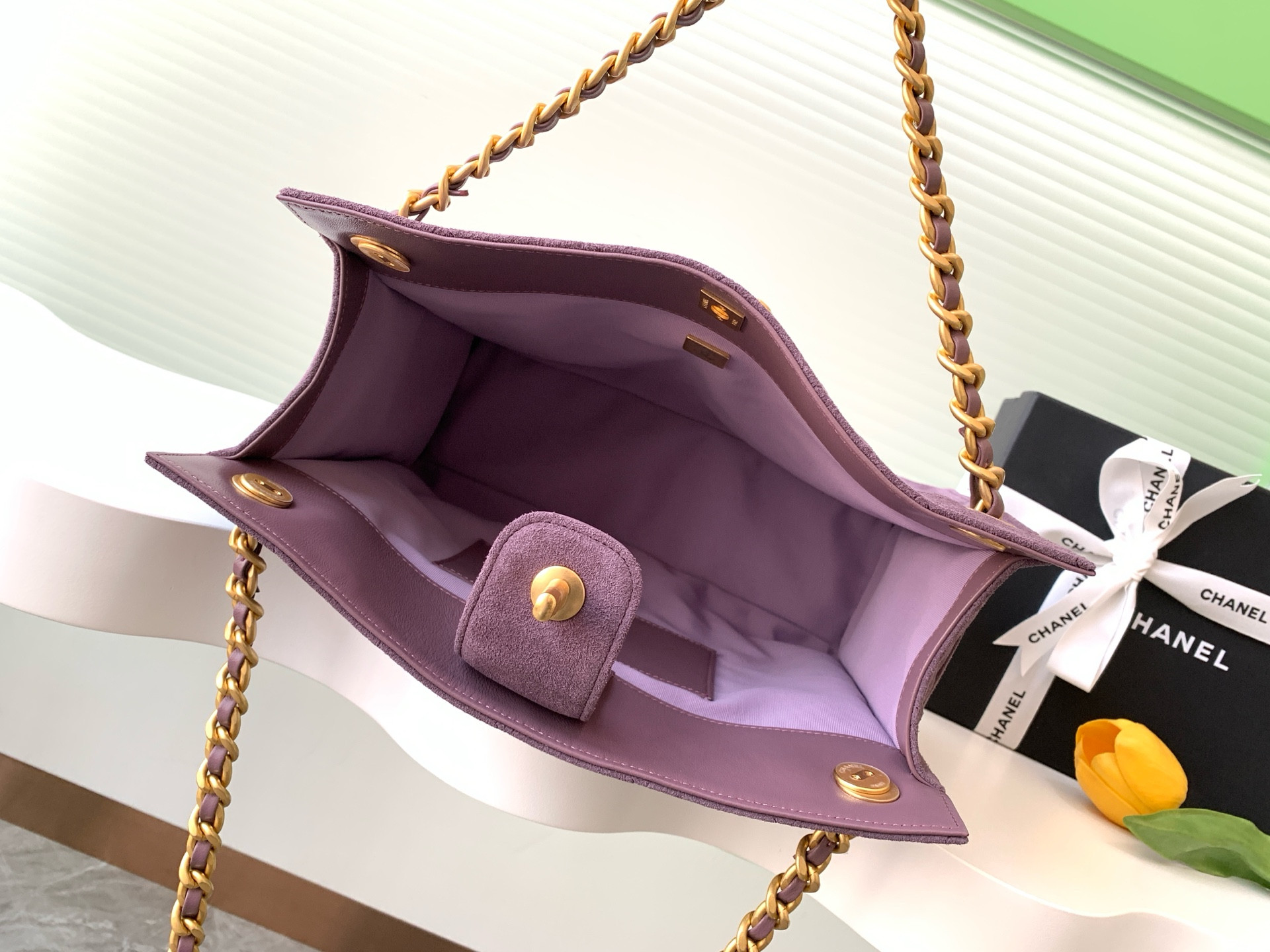 Ch*el shopping bag hobo 26x31x13cm