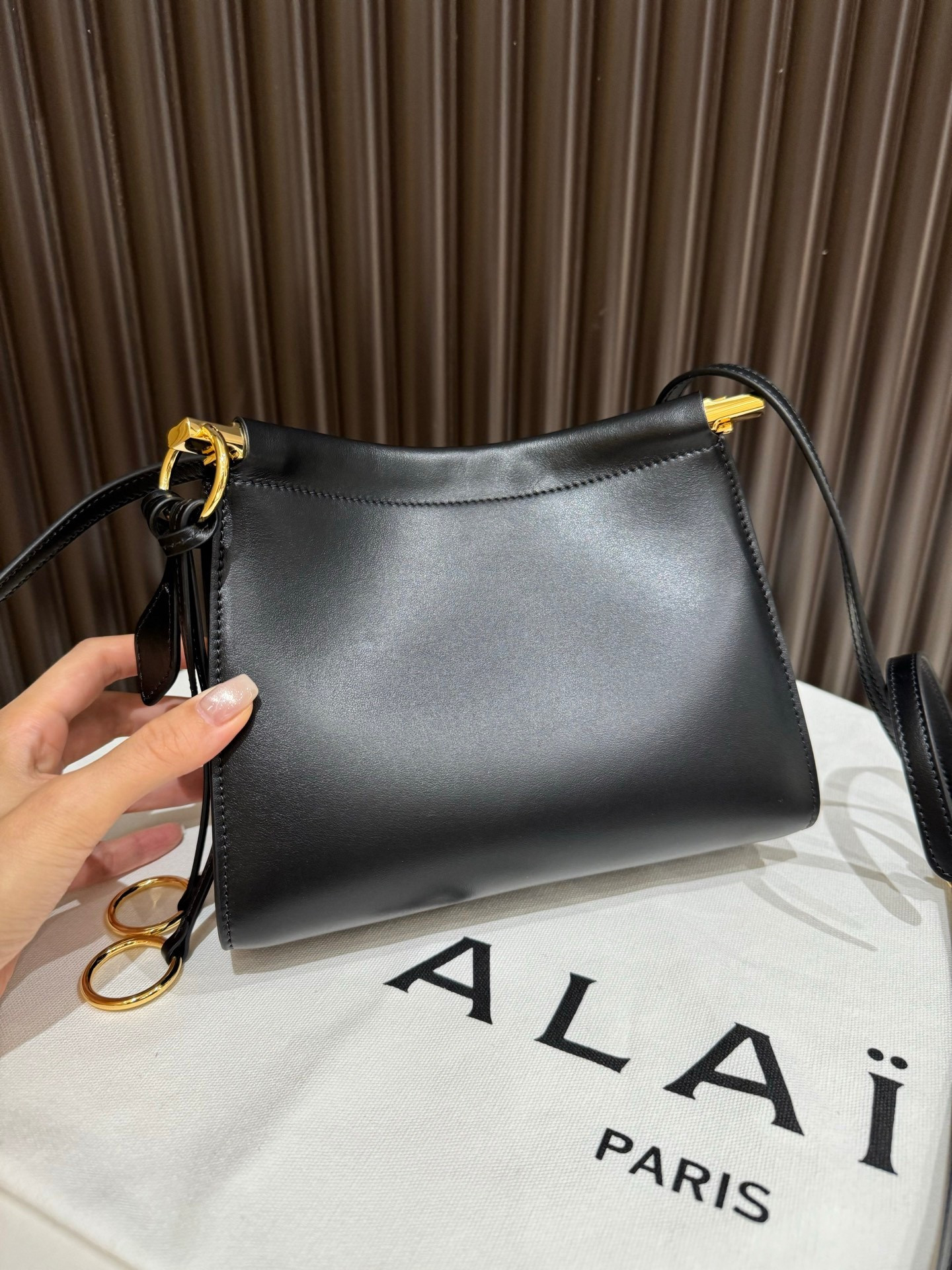ALAÏA LE CLICK SMALL SQUARE BAG 20x15x9cm